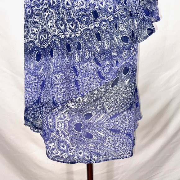 New Anthropologie HD In Paris Layered Chiffon Sleeveless Top Lightweight Tunic - Picture 7 of 10